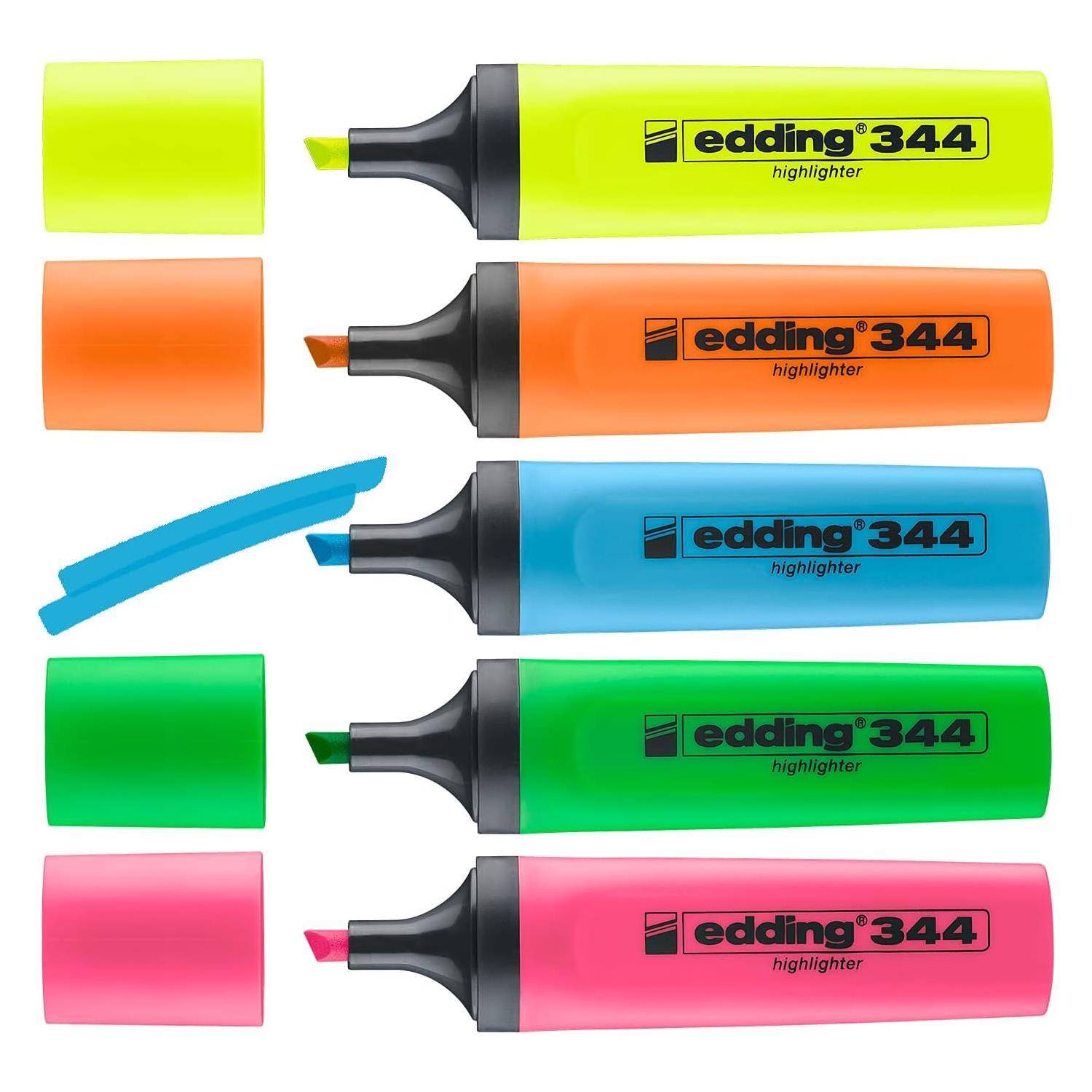 EddingEdding 344 Highlighter Fosforlu İşaretleme Kalemi 5 Renk Set
