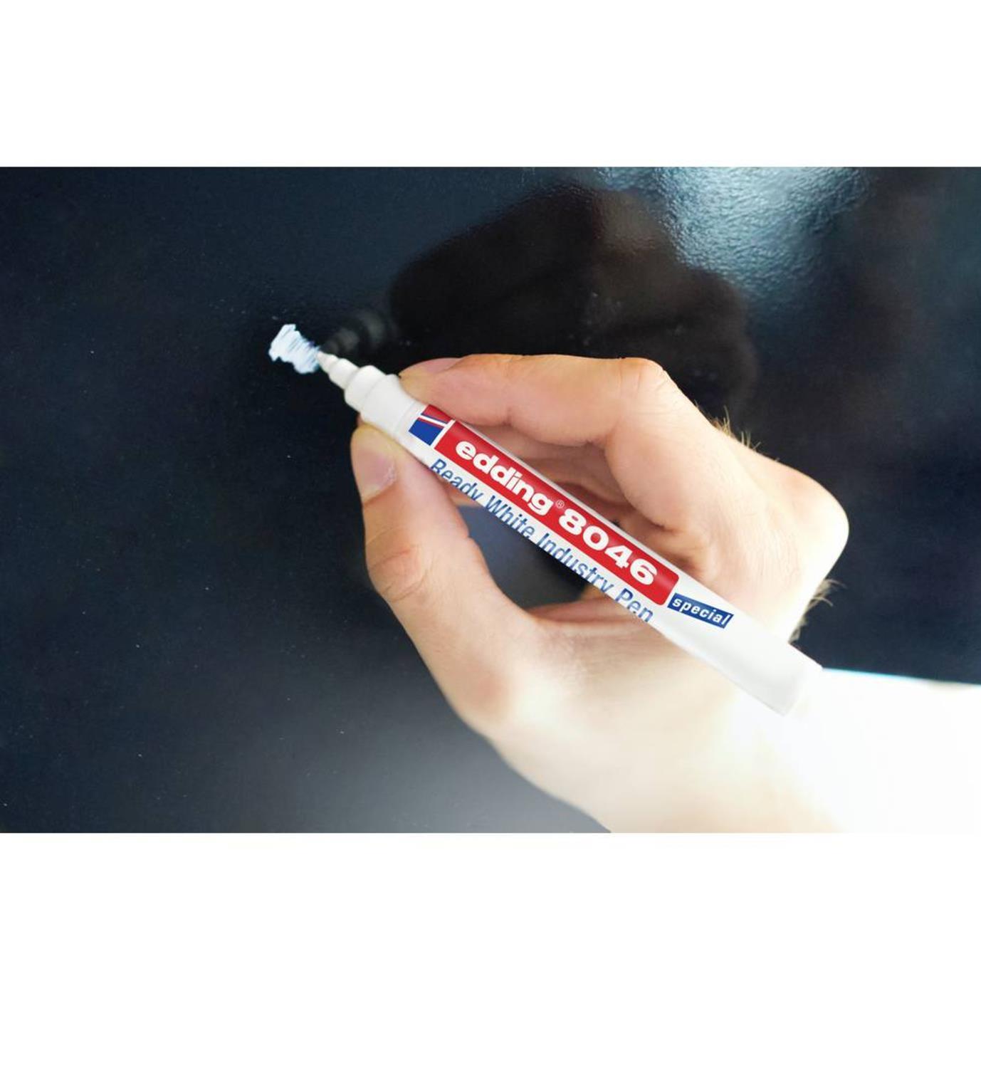 EddingEdding 8046 Yuvarlak Uç 1-3 mm Endüstri Kalemi Beyaz (ED804649)