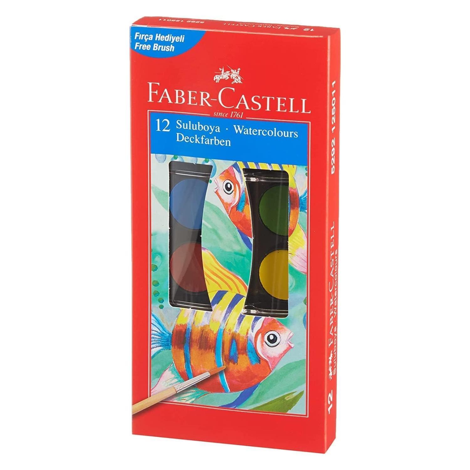 Faber-CastellFaber Castell 12 Renk Sulu Boya Küçük Boy