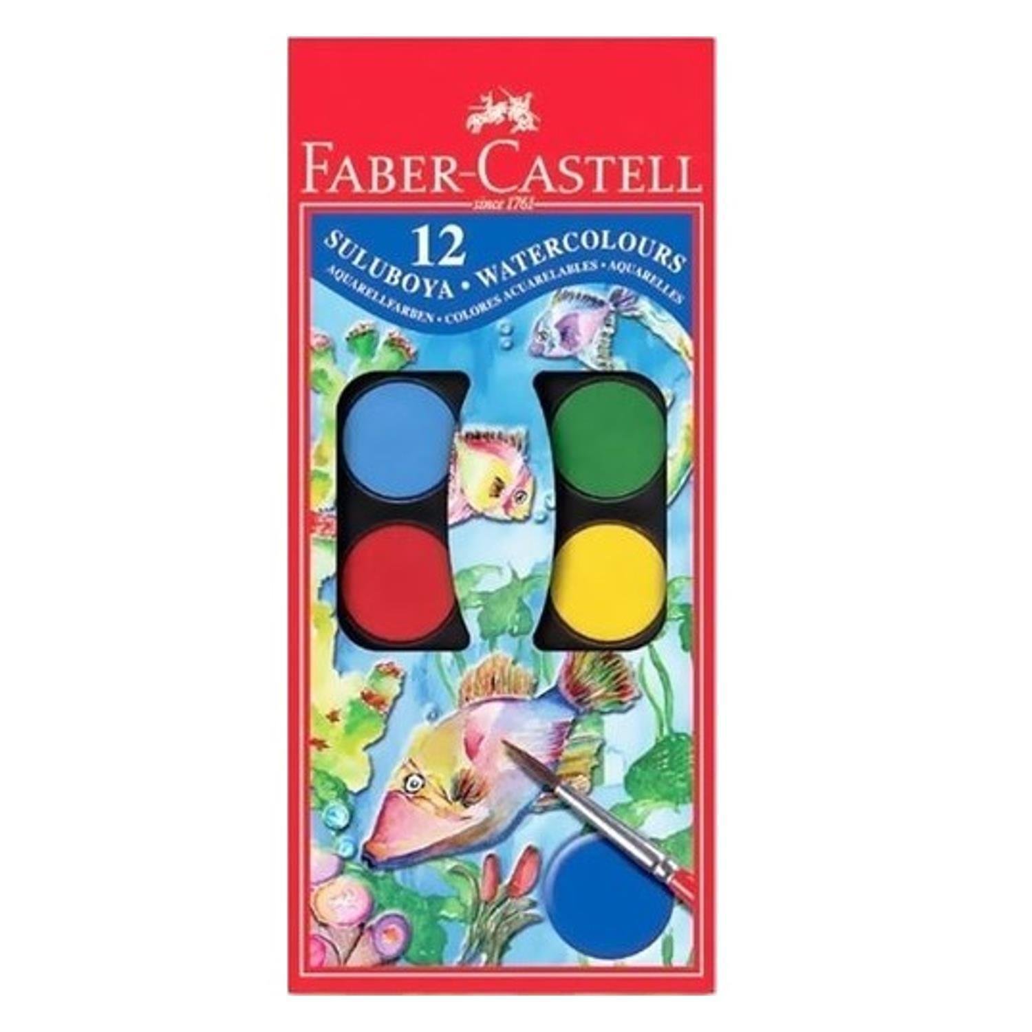 Faber-CastellFaber-Castell 4'lü Boya Seti (12'li Kuru-Sulu-Pastel-Keçeli Boya)