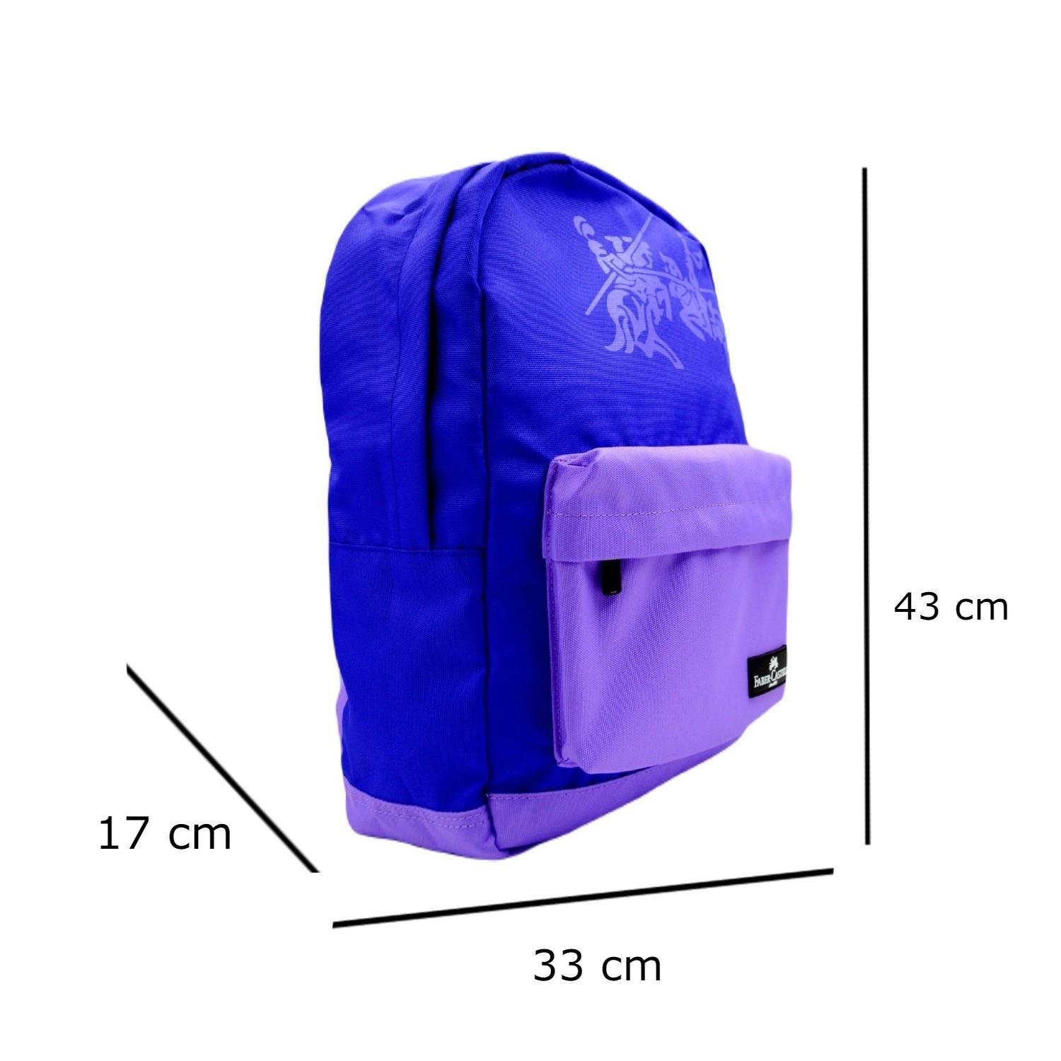 Faber-CastellFaber-Castell Basic 2 Bölmeli Okul Sırt Çantası (23-2) Mor-Lila