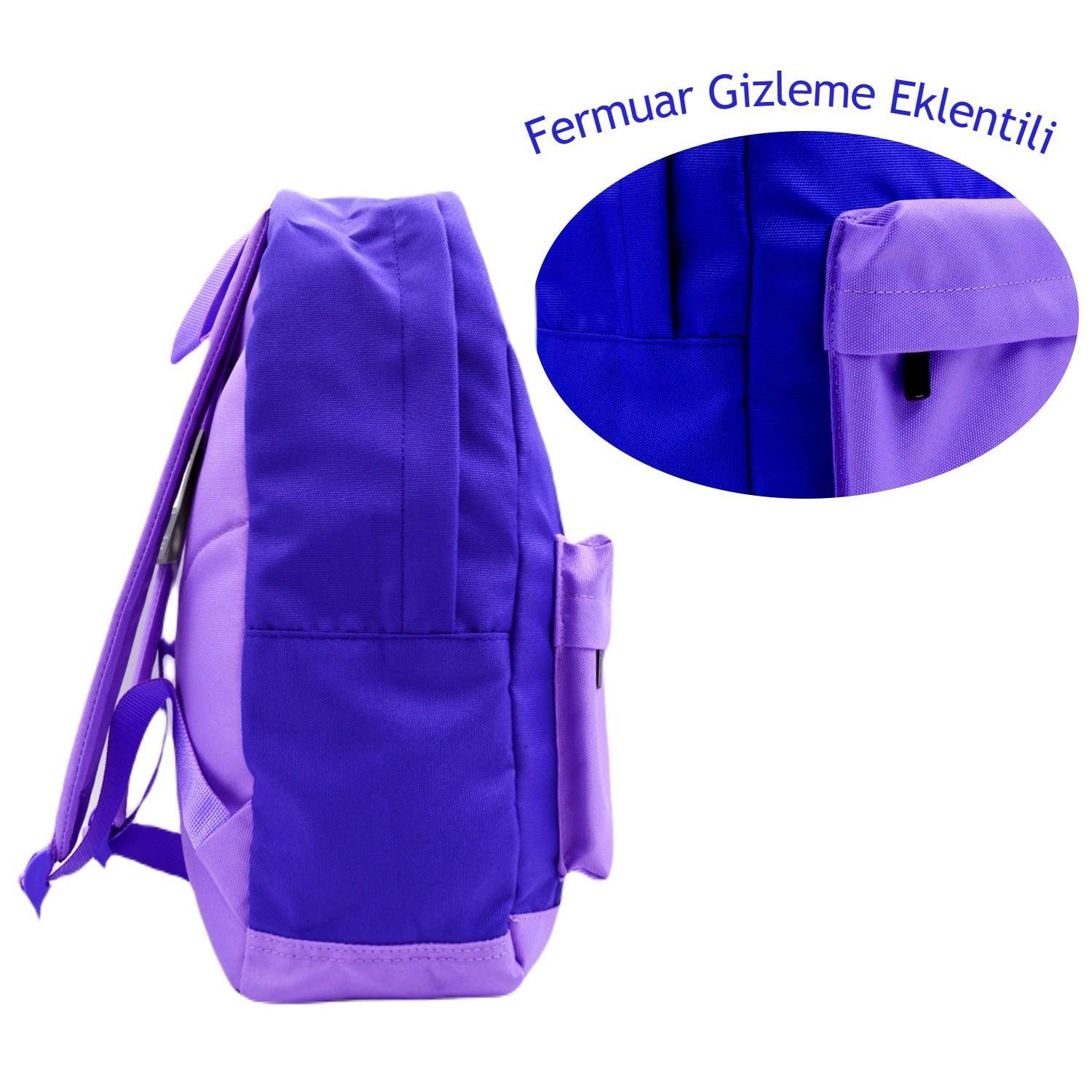 Faber-CastellFaber-Castell Basic 2 Bölmeli Okul Sırt Çantası (23-2) Mor-Lila