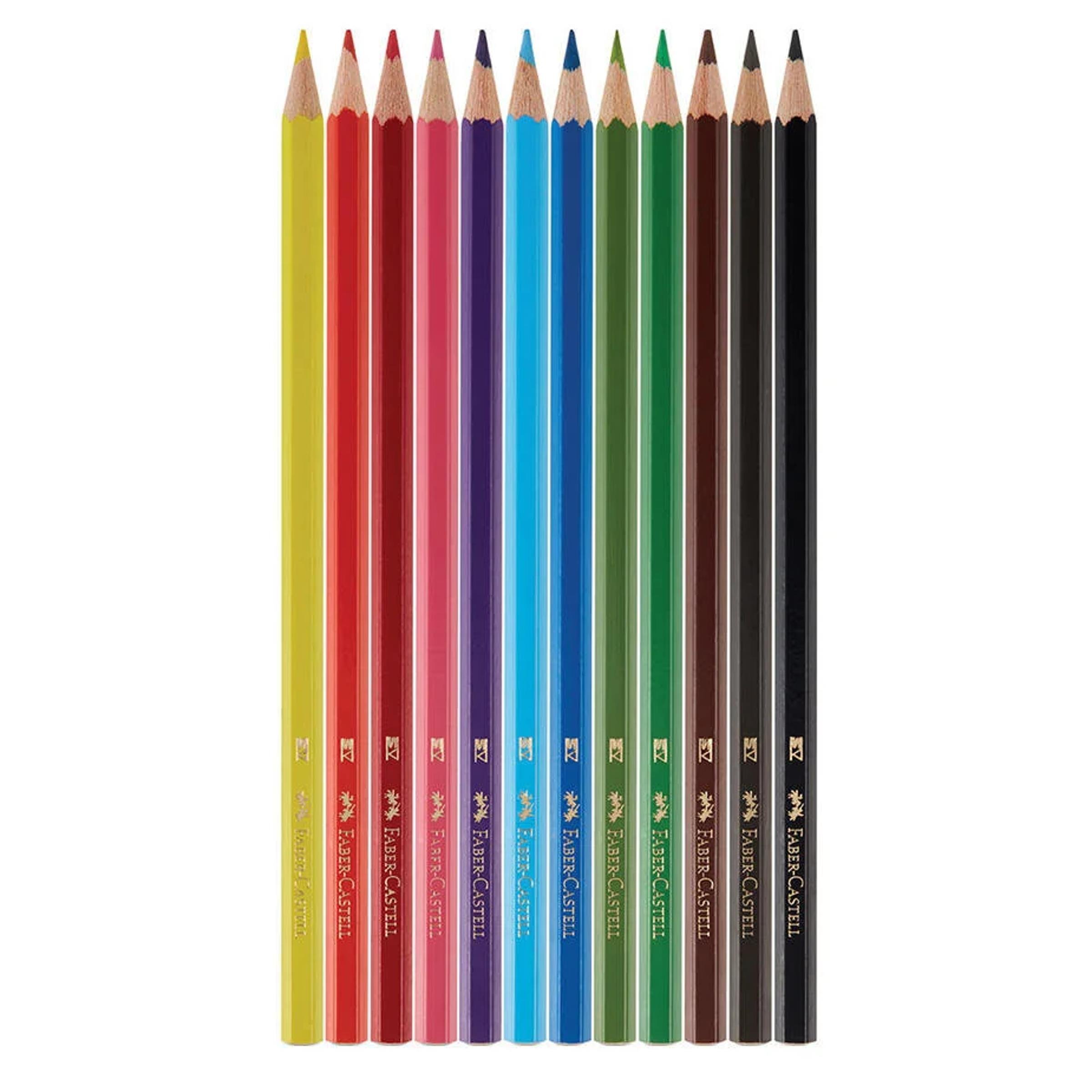 Faber-CastellFaber-Castell Karton Kutu Tam Boy Kuru Boya 12 Renk