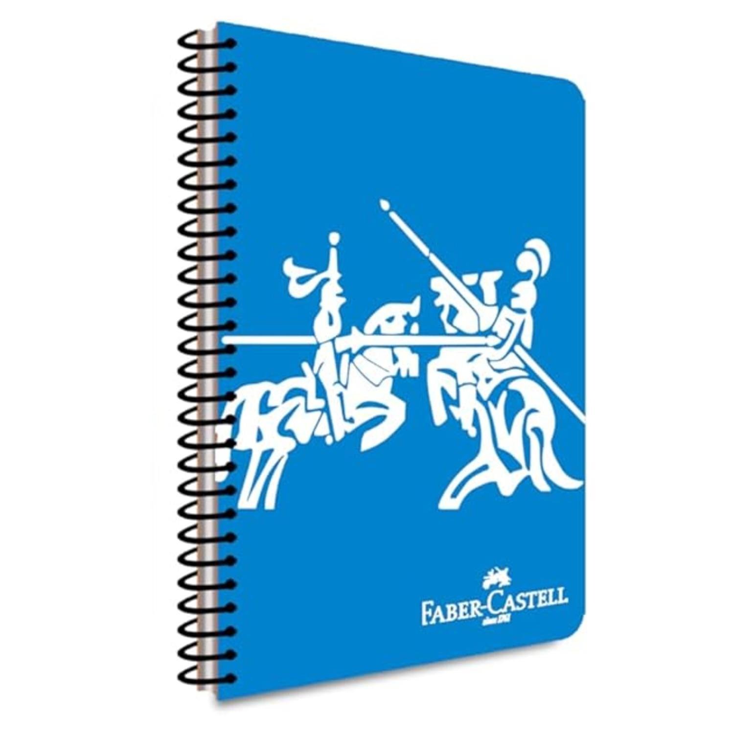 Faber-CastellFaber-Castell Knights A4 100 Yaprak Plastik Kapak Spiralli Defter Çizgisiz