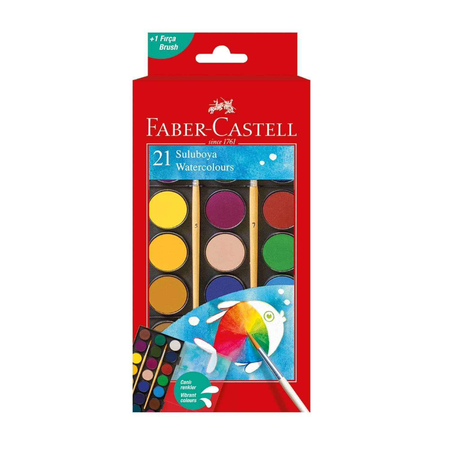 Faber-CastellFaber Castell Sulu Boya 21 Renk Büyük