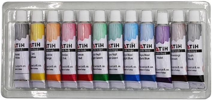 FATİHFatih 12 Renk 12ml Tüp Akrilik Boya (50501)