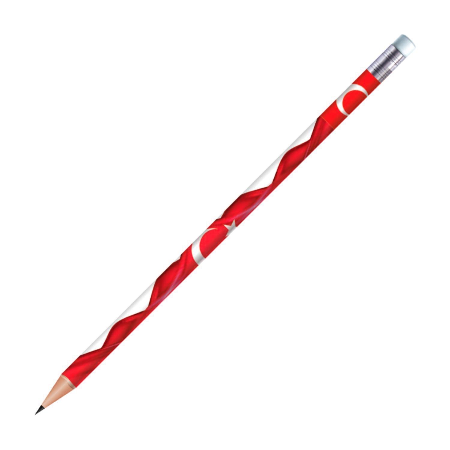 FATİHFatih Cumhuriyetin 100. Yılı Özel Seri 2B Silgili Yuvarlak Kurşun Kalem 2li Blister (91985)