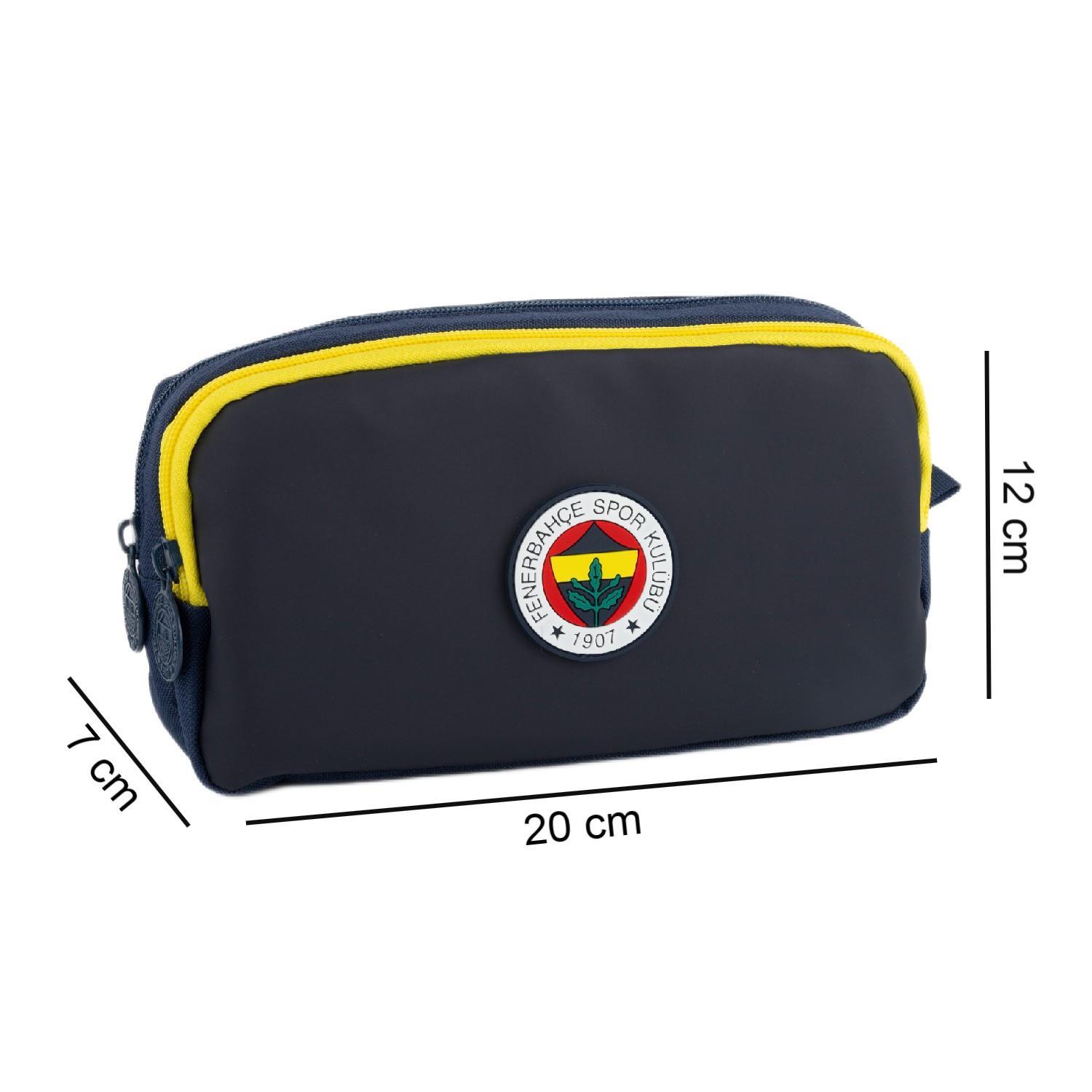 FenerbahçeFenerbahçe 2 Bölmeli Logo Baskılı Suni Deri Kalemlik Lacivert (25746)