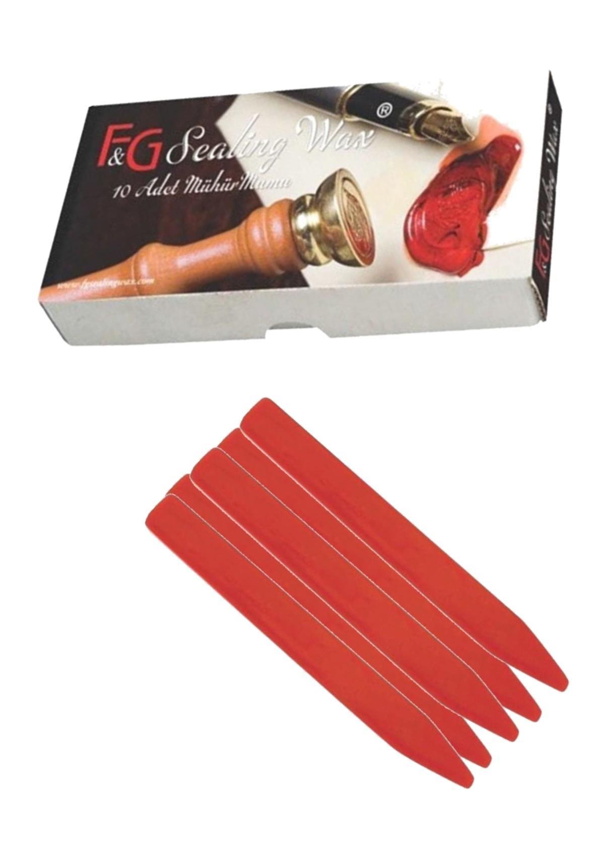 LİNEAF&G Mühür Mumu 150 gr 10 lu Kırmızı FG776