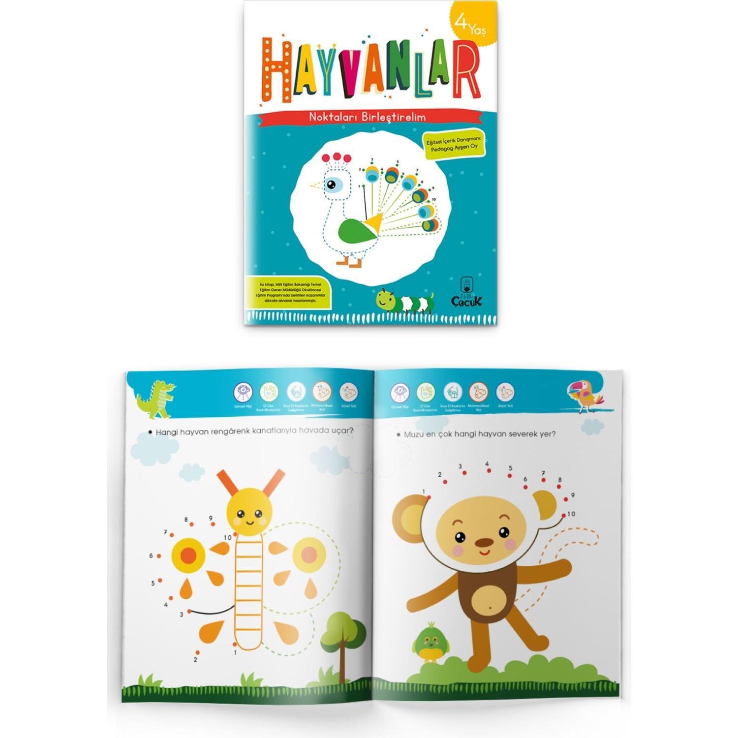 FLOKİ ÇOCUKFloki Çocuk 4+ Noktaları Birleştirelim HAYVANLAR - Ayşen Oy KTP