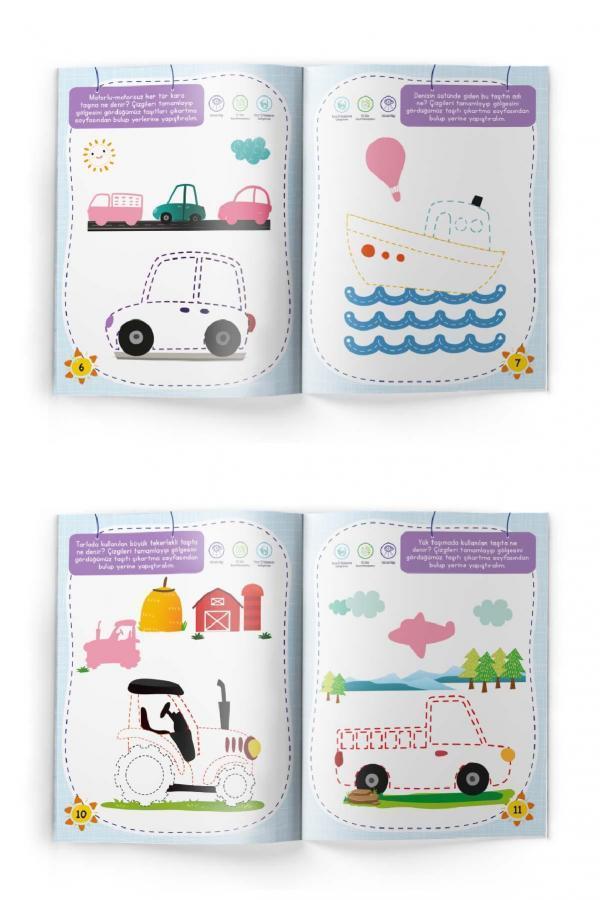 FLOKİ ÇOCUKFloki Çocuk Dikkat Geliştiren Çizgiler Taşıtlar - Ayşen Oy KTP