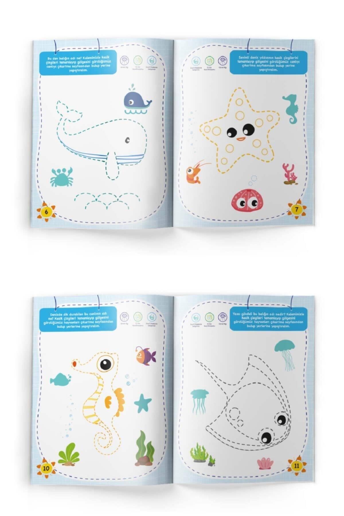 FLOKİ ÇOCUKFloki Çocuk Dikkat Geliştiren Çizgiler Deniz Canlıları - Ayşen Oy KTP