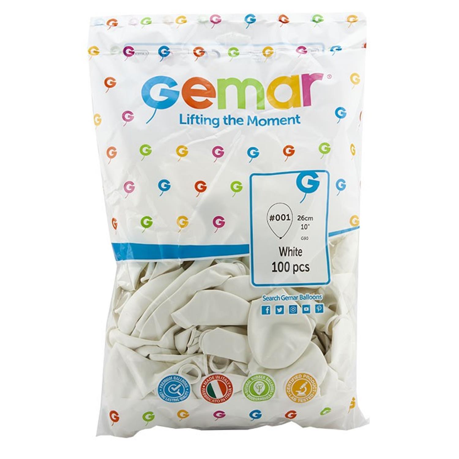 GemarGemar Beyaz Balon 100 Adet 26 cm G90