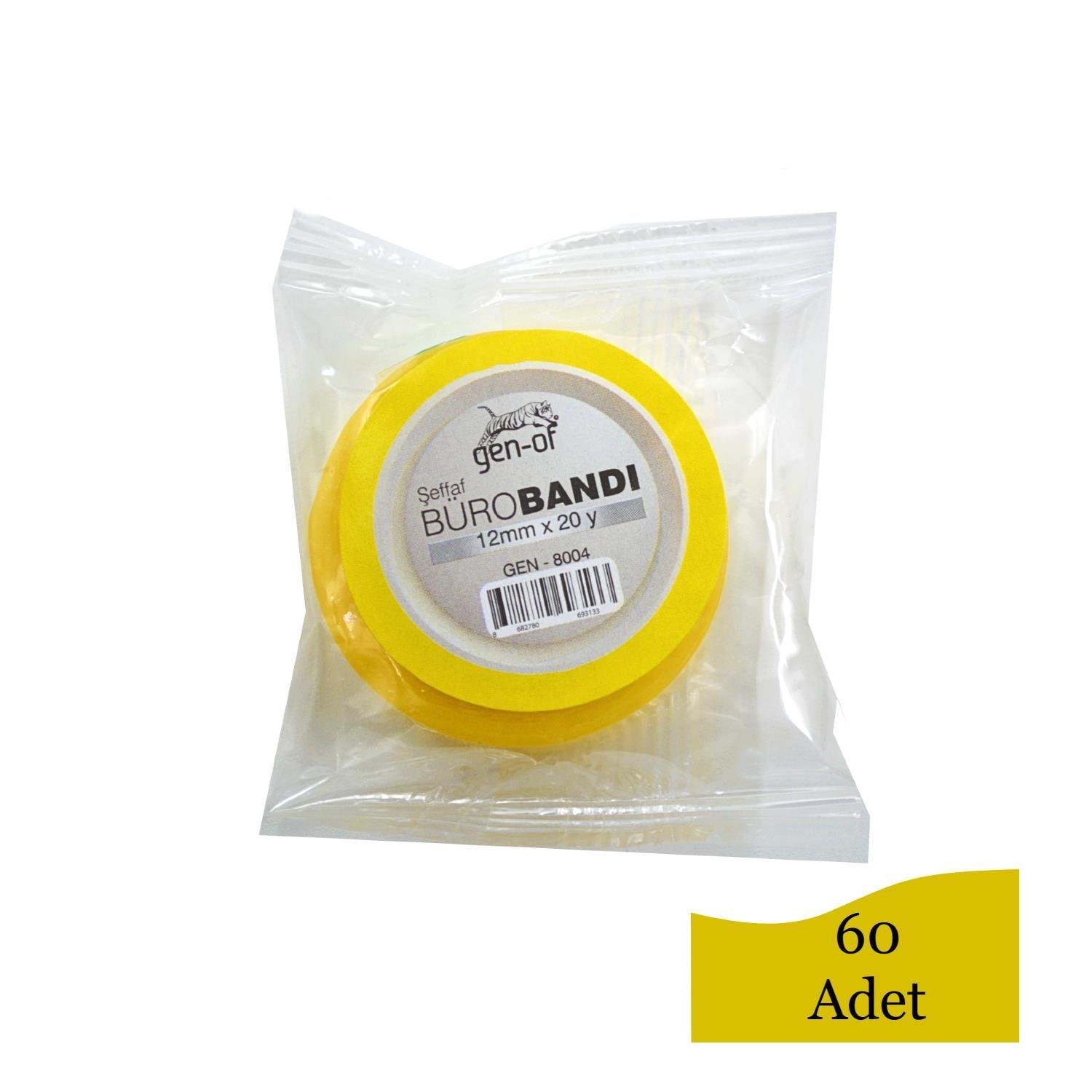Gen-OfGen-Of 12mmx20Yard(18M) Selefon Bant 60 Adet