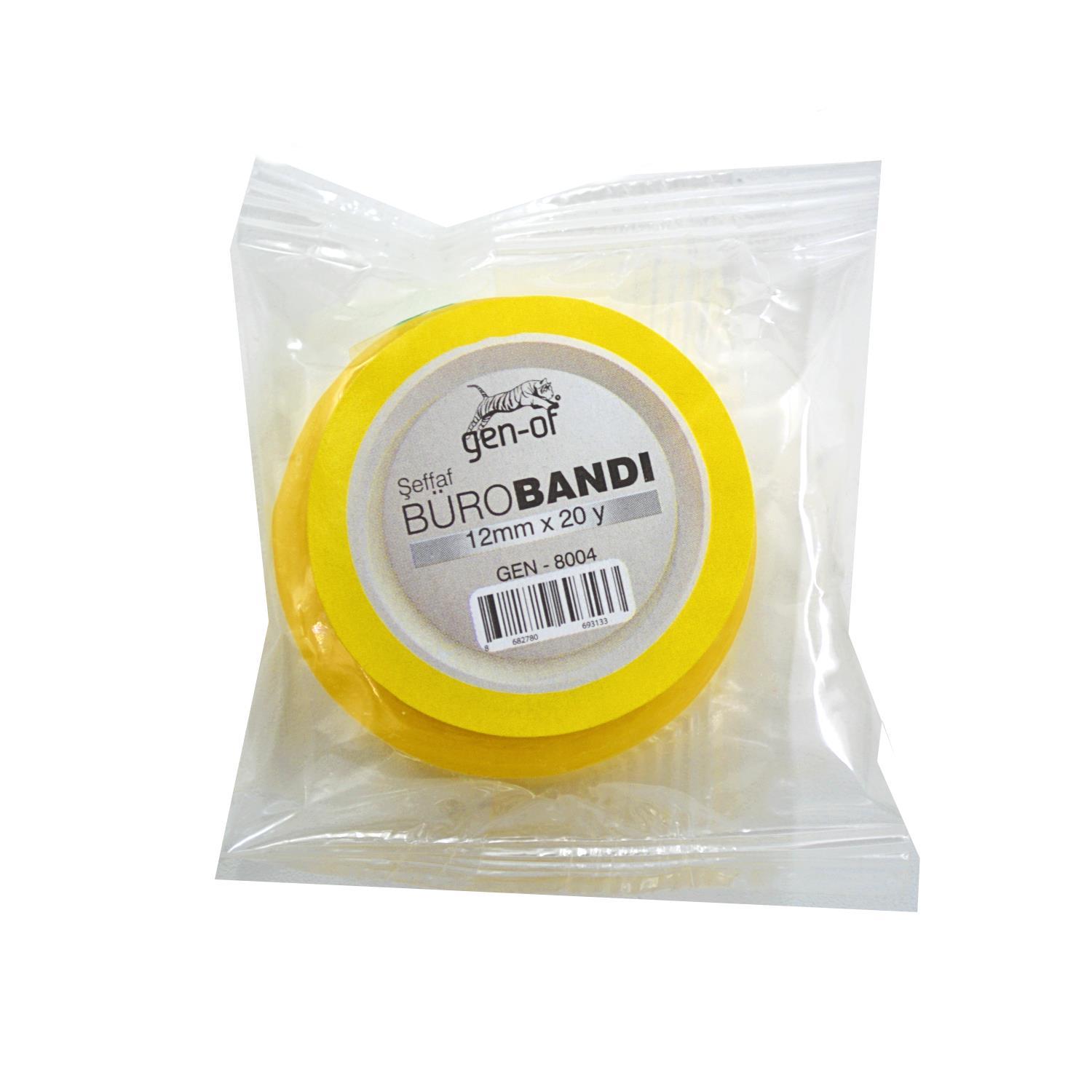 Gen-OfGen-Of 12mmx20Yard(18M) Selefon Bant 60 Adet