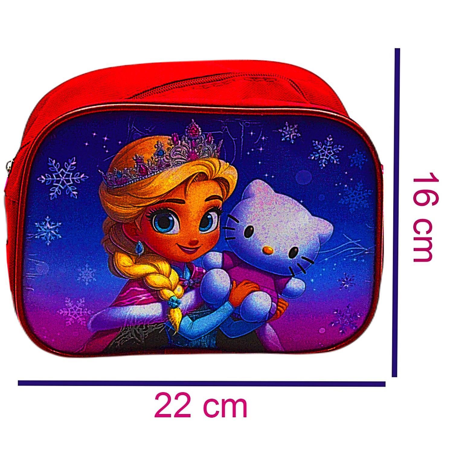 Gen-OfGen-Of 2 Bölmeli Elsa Okul Sırt Çantası Ve Beslenme Çantası Kırmızı KOD:1308