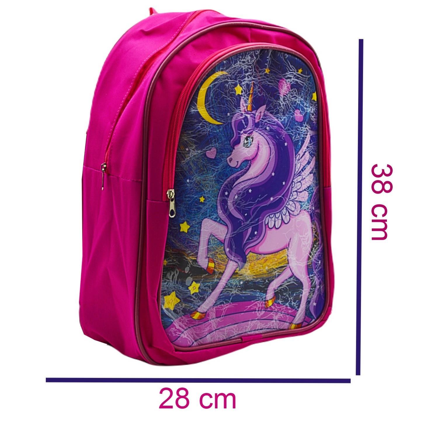 Gen-OfGen-Of 2 Bölmeli Unicorn İlkokul Okul Sırt Çantası Ve Beslenme Çantası Pembe KOD:1308