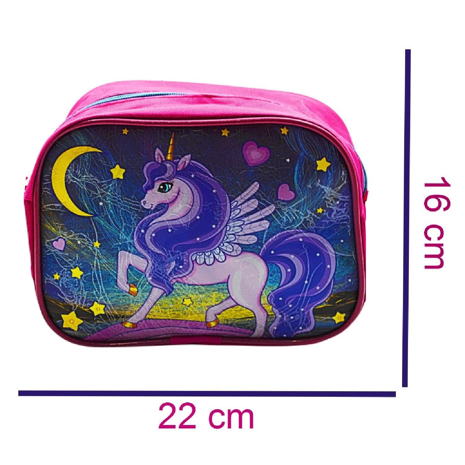 Gen-OfGen-Of 2 Bölmeli Unicorn İlkokul Okul Sırt Çantası Ve Beslenme Çantası Pembe KOD:1308