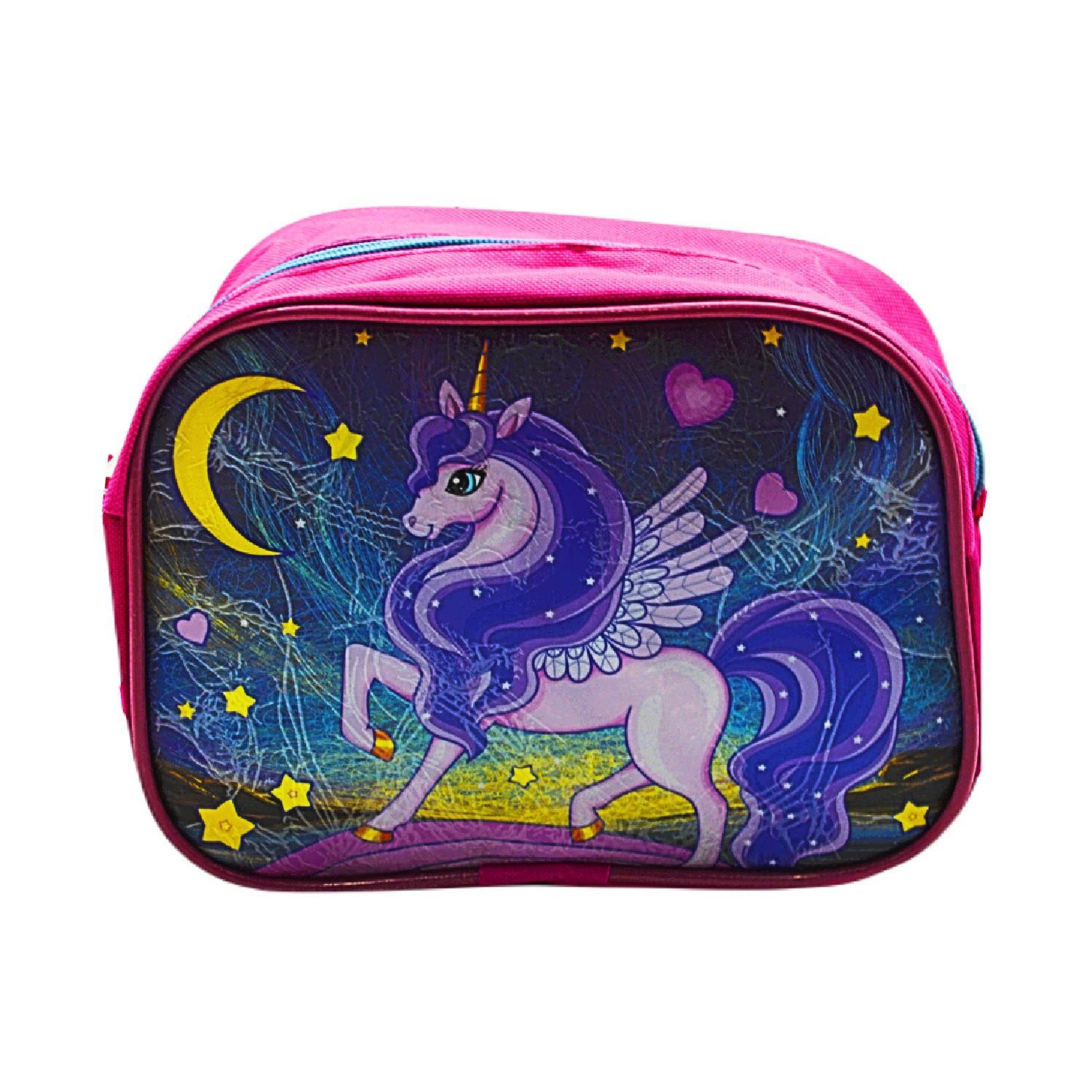 Gen-OfGen-Of 2 Bölmeli Unicorn İlkokul Okul Sırt Çantası Ve Beslenme Çantası Pembe KOD:1308