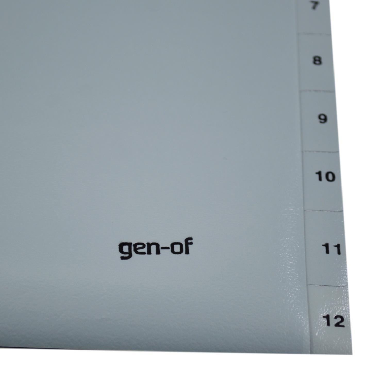 Gen-OfGen-Of Ayraç Seperatör 1-12 Rakamlı (GEN-1305)