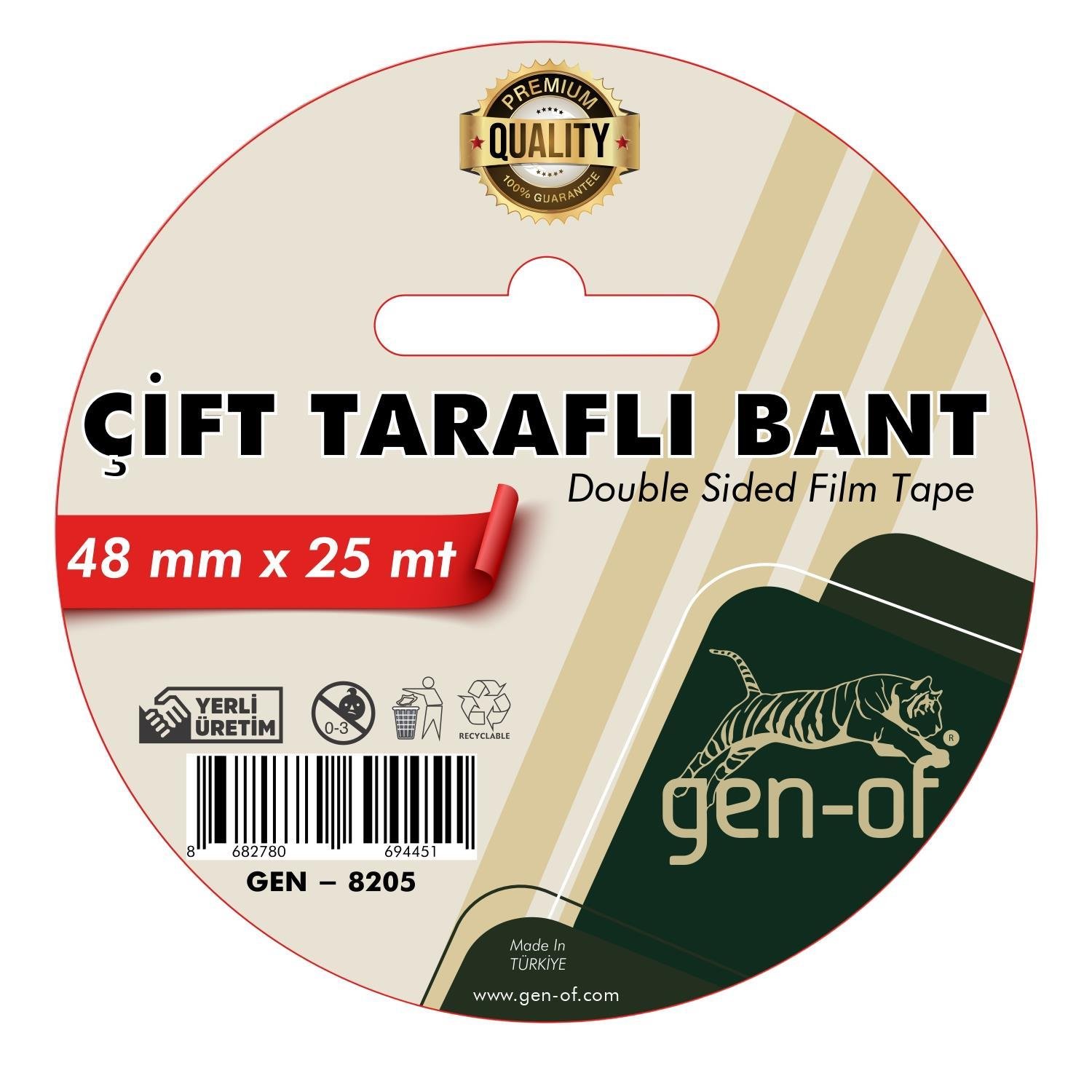 Gen-OfGen-Of Çift Taraflı Bant 48x25 m (GEN-8205)