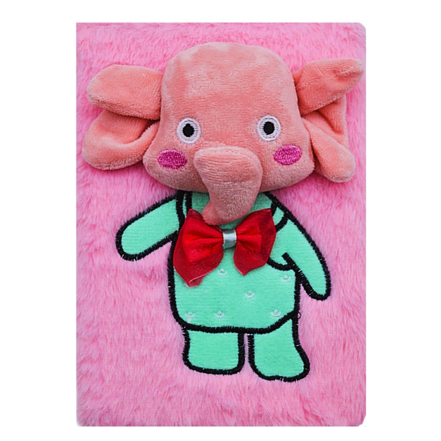 Gen-OfGen-Of Çizgili Pijamalı Hayvan Peluş Hatıra Ve Not Defteri A5 Çizgili 80 Yaprak (PD111)