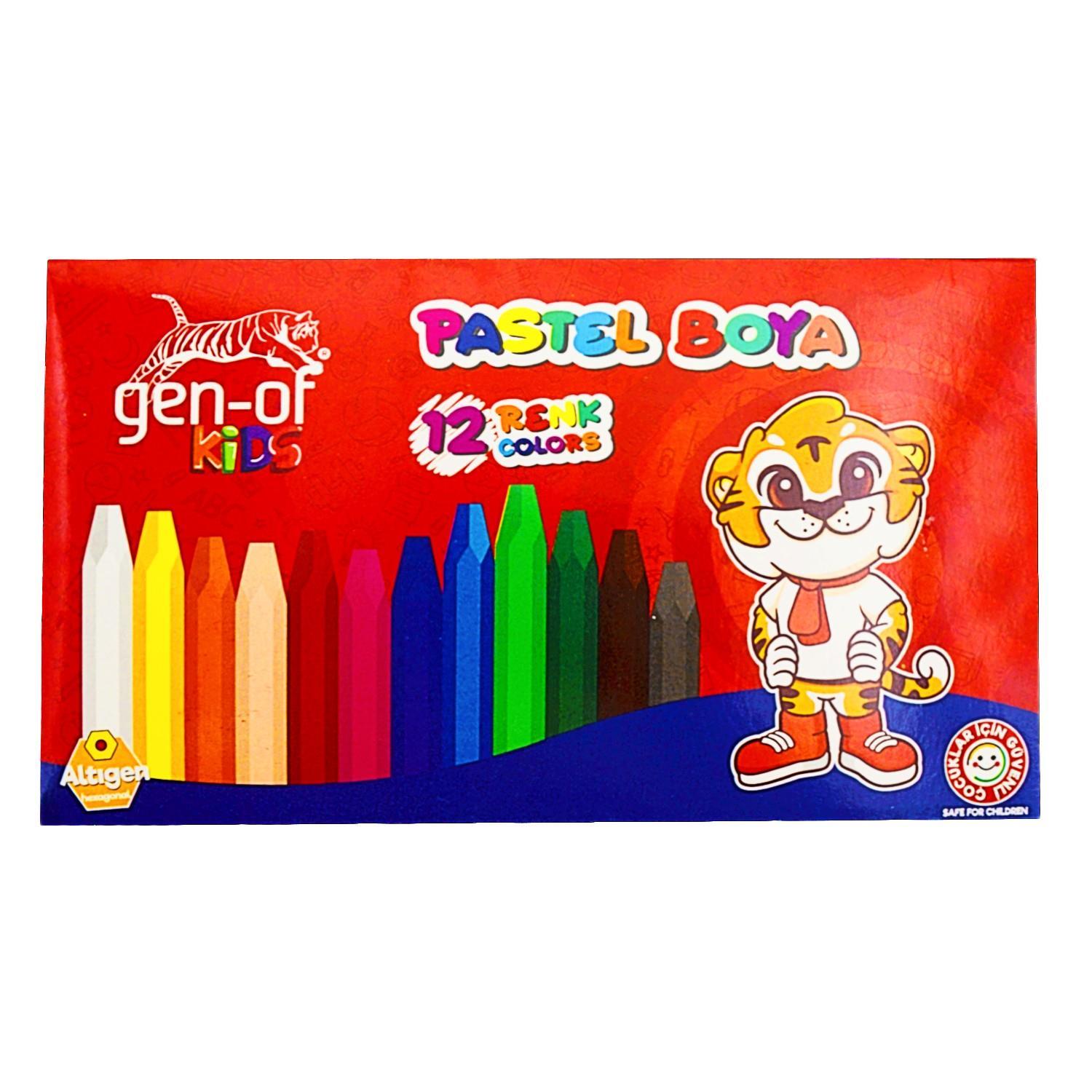 Gen-OfGen-Of Karton Kutu Pastel Boya 12 Renk (GEN-6120) 
