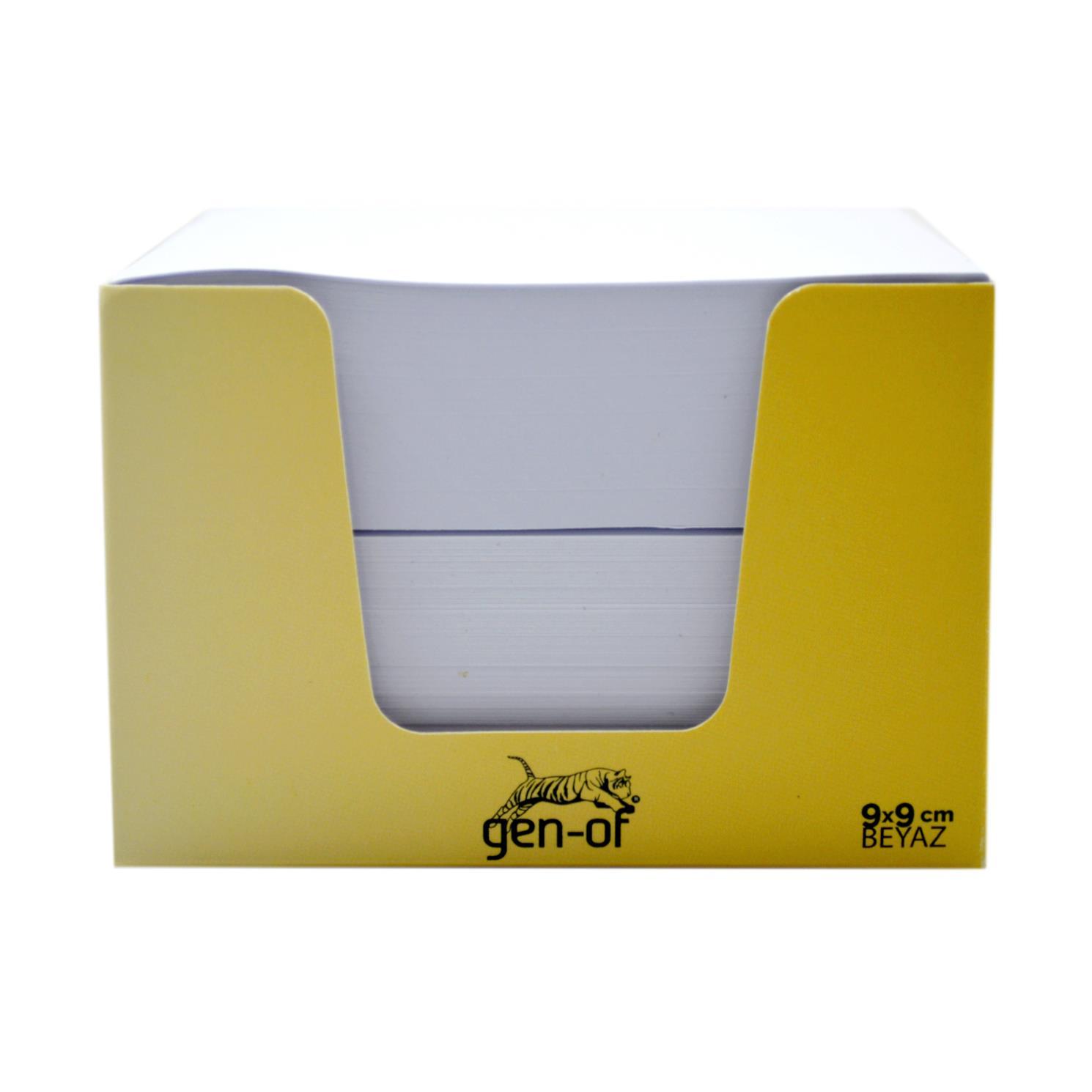 Gen-OfGen-Of Kutulu Beyaz Küp Not 80 gr 9x9 cm 650 Yaprak (GEN-9101)