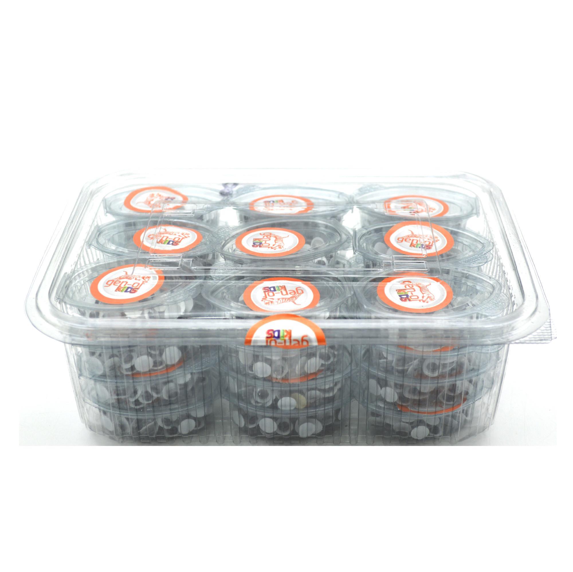 Gen-OfGen-Of Oynar Göz Siyah Beyaz 12 mm 36 Kutu Gen-721236