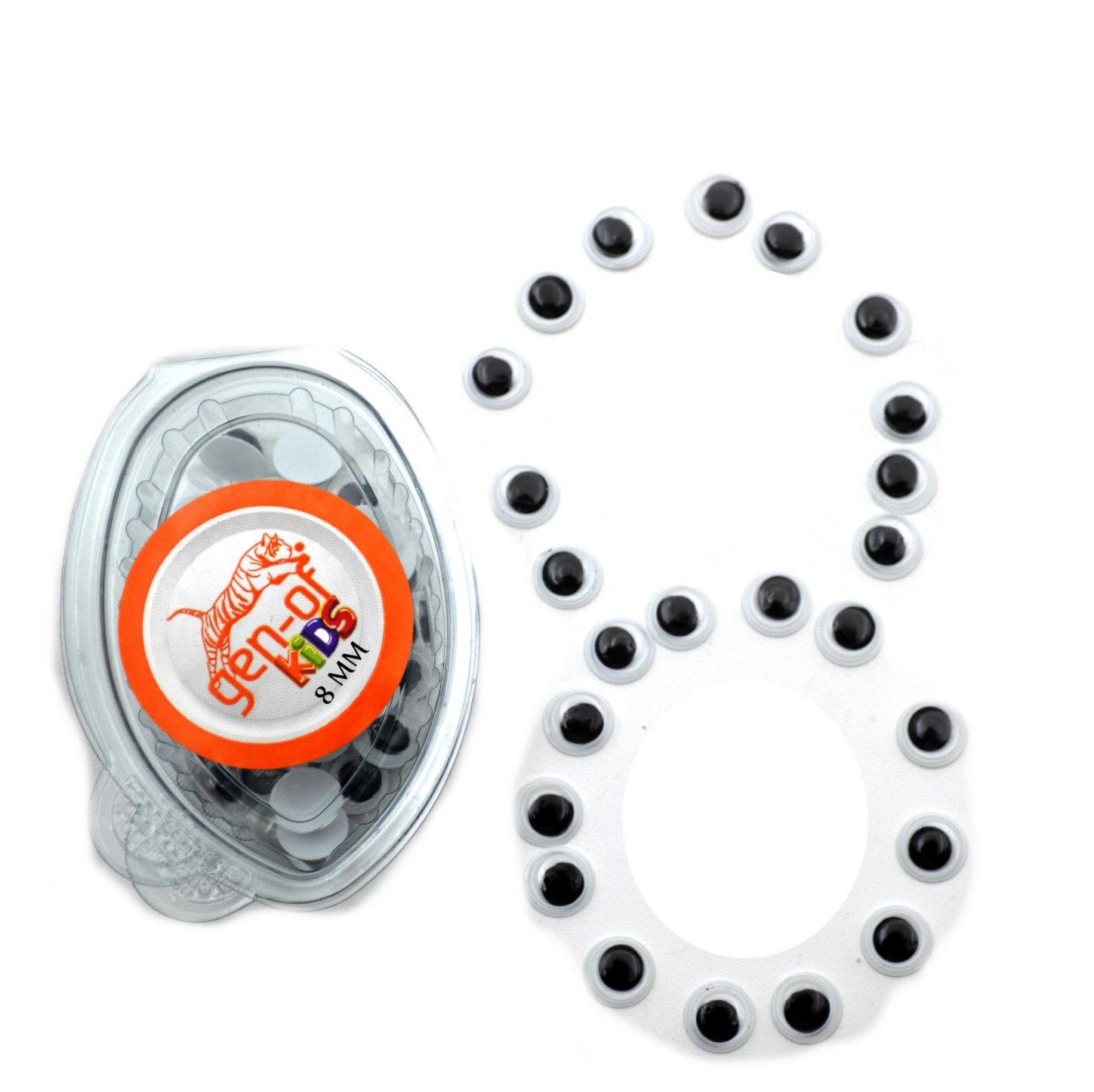 Gen-OfGen-Of Oynar Göz Siyah Beyaz 8 mm 36 Kutu Gen720836