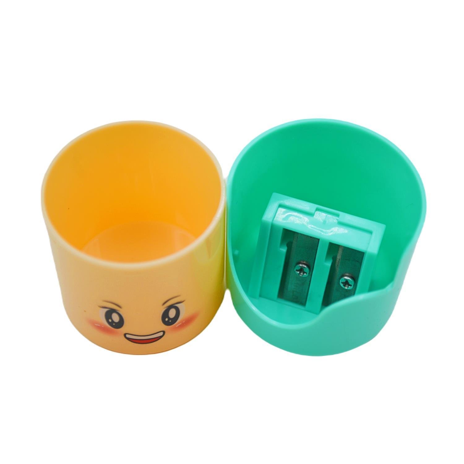 Gen-OfGen-Of Yüz Figürlü Çift Delikli Kalemtıraş (XL-388)