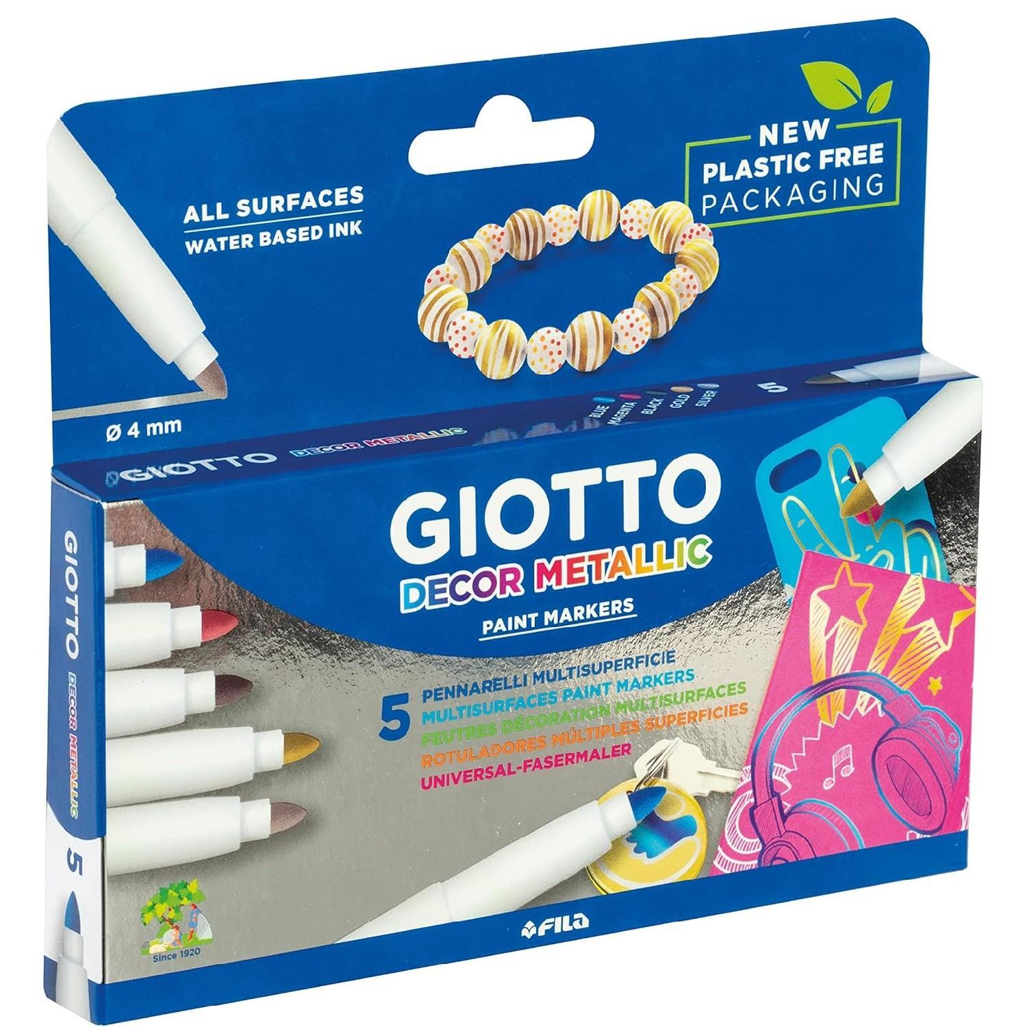 GiottoGiotto Decor Metal Paint Marker 5 Renk (452900) (FLA1)