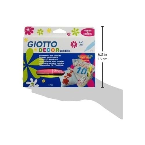 GiottoGiotto Decor Tekstil Kumaş Boyası 6 Renk (49480000) (FLA1)
