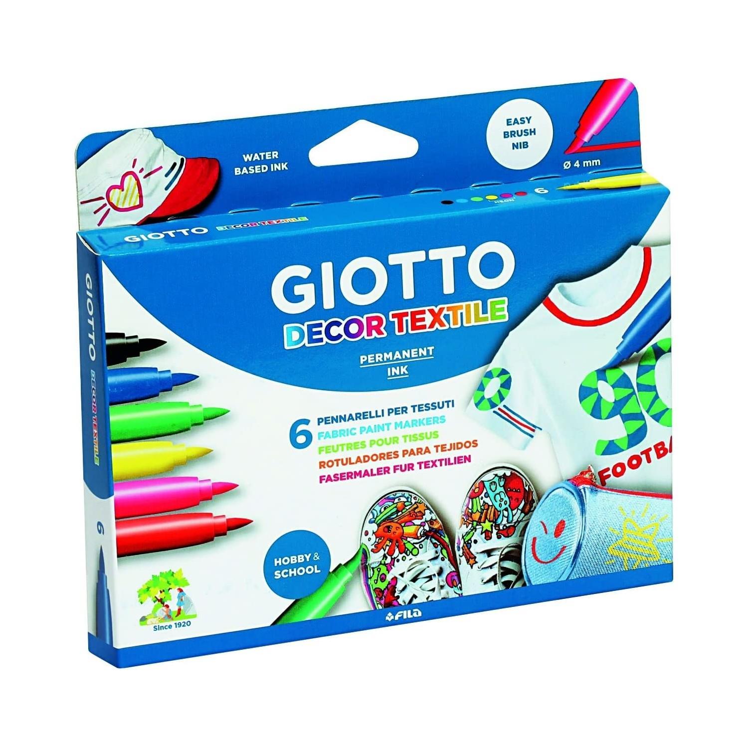 GiottoGiotto Decor Tekstil Kumaş Boyası 6 Renk (49480000) (FLA1)