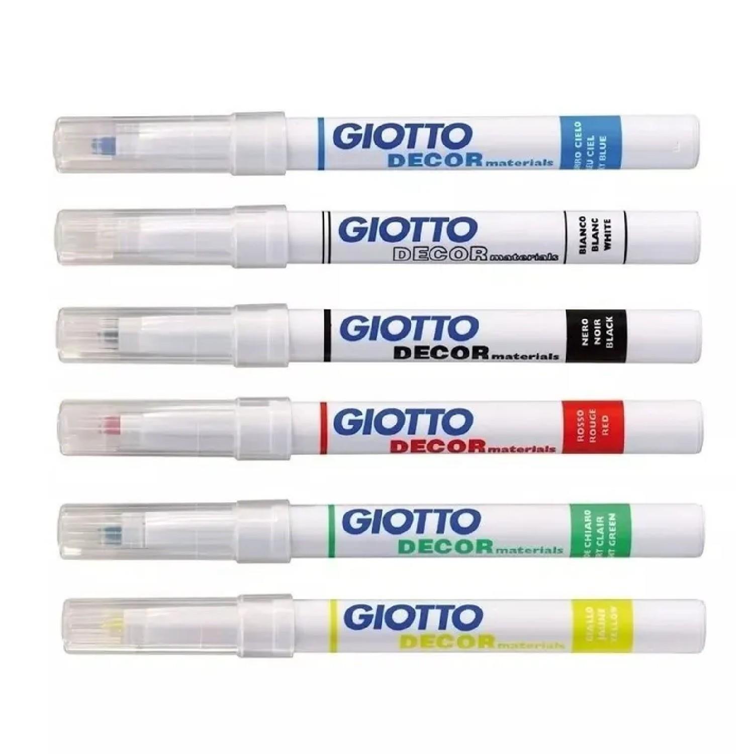 GiottoGiotto Dekor Malzemeleri Boyama Markörü 6 Renk (F45330000) (FLA1)