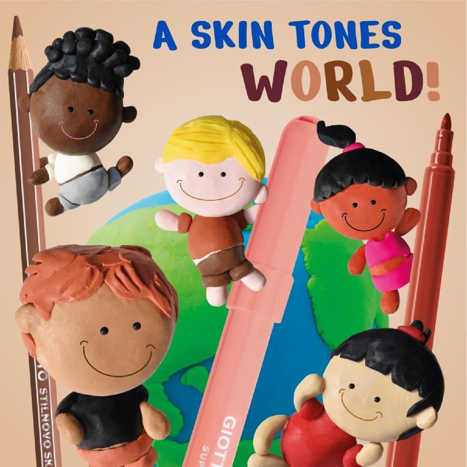 GiottoGiotto Turbo Color Skin Tones Keçeli Kalem 12 Renk (F526900) (FLA1)