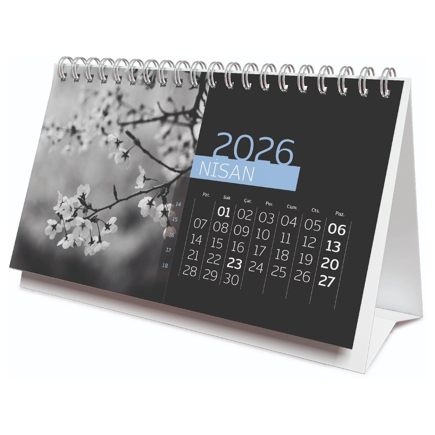 GıptaGıpta 2026 9x17 Bristol Üçgen Masa Takvimi 917-BRS
