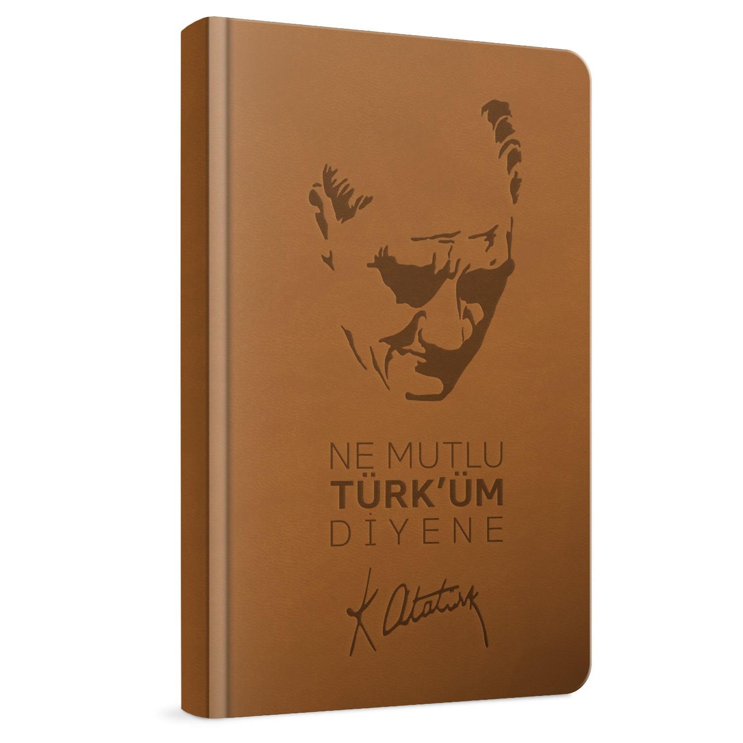 GıptaGıpta Atatürk Sert Kapak Dikişli Defter 13x21 120 Yaprak Çizgili (2599)