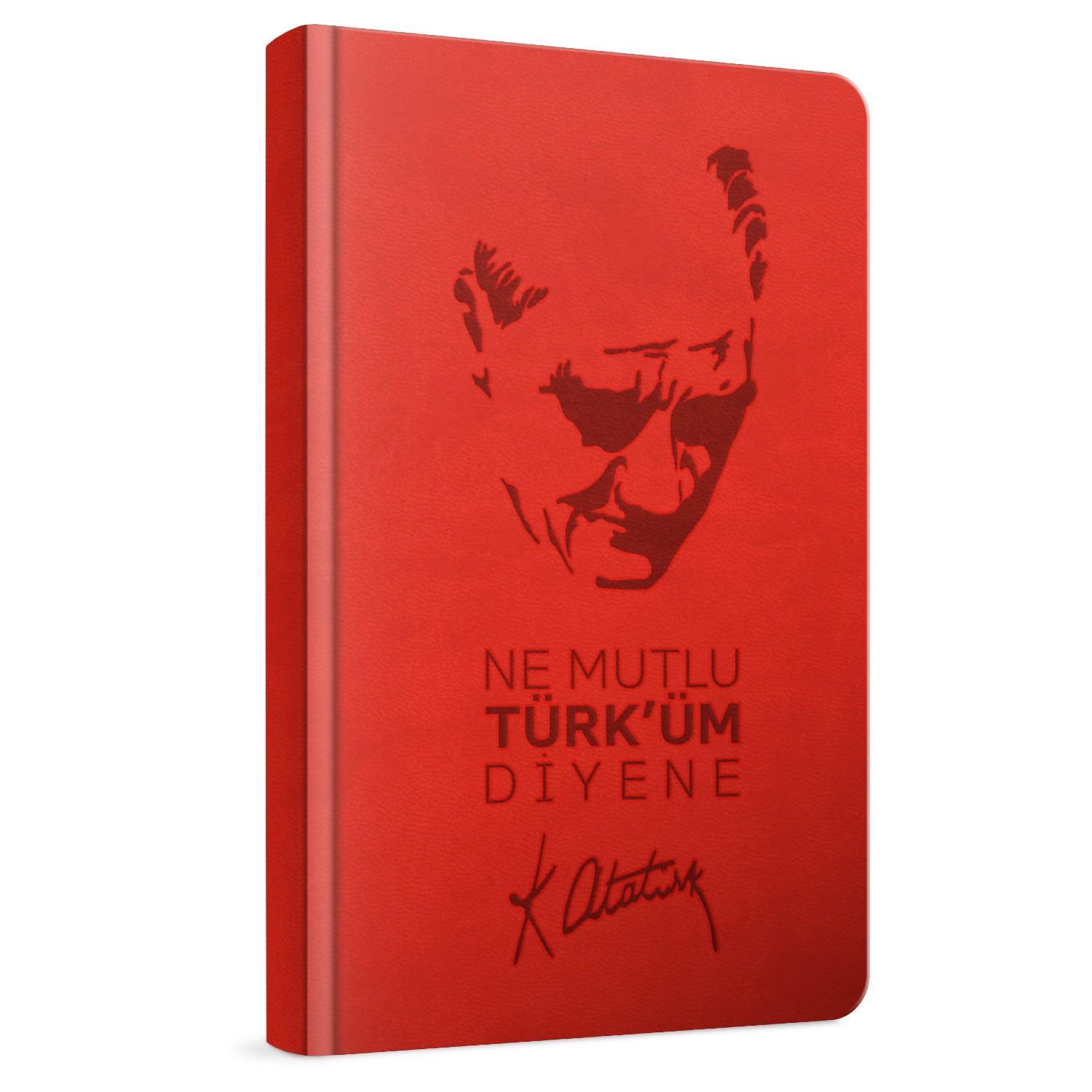 GıptaGıpta Atatürk Sert Kapak Dikişli Defter 13x21 120 Yaprak Çizgili (2599)