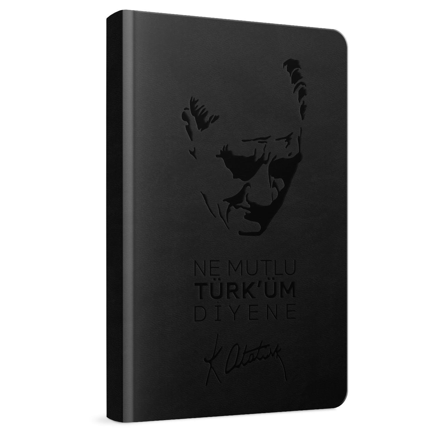 GıptaGıpta Atatürk Sert Kapak Dikişli Defter 13x21 120 Yaprak Çizgili (2599)