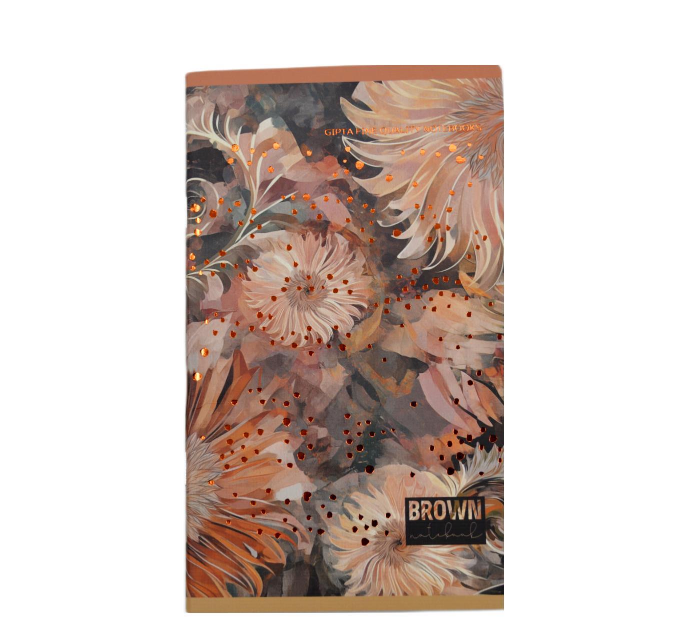 GIPTAGıpta Brown Book 13x21 60 Yaprak Karton Kapak Tel Dikişli Not Defteri Çizgili (7594)