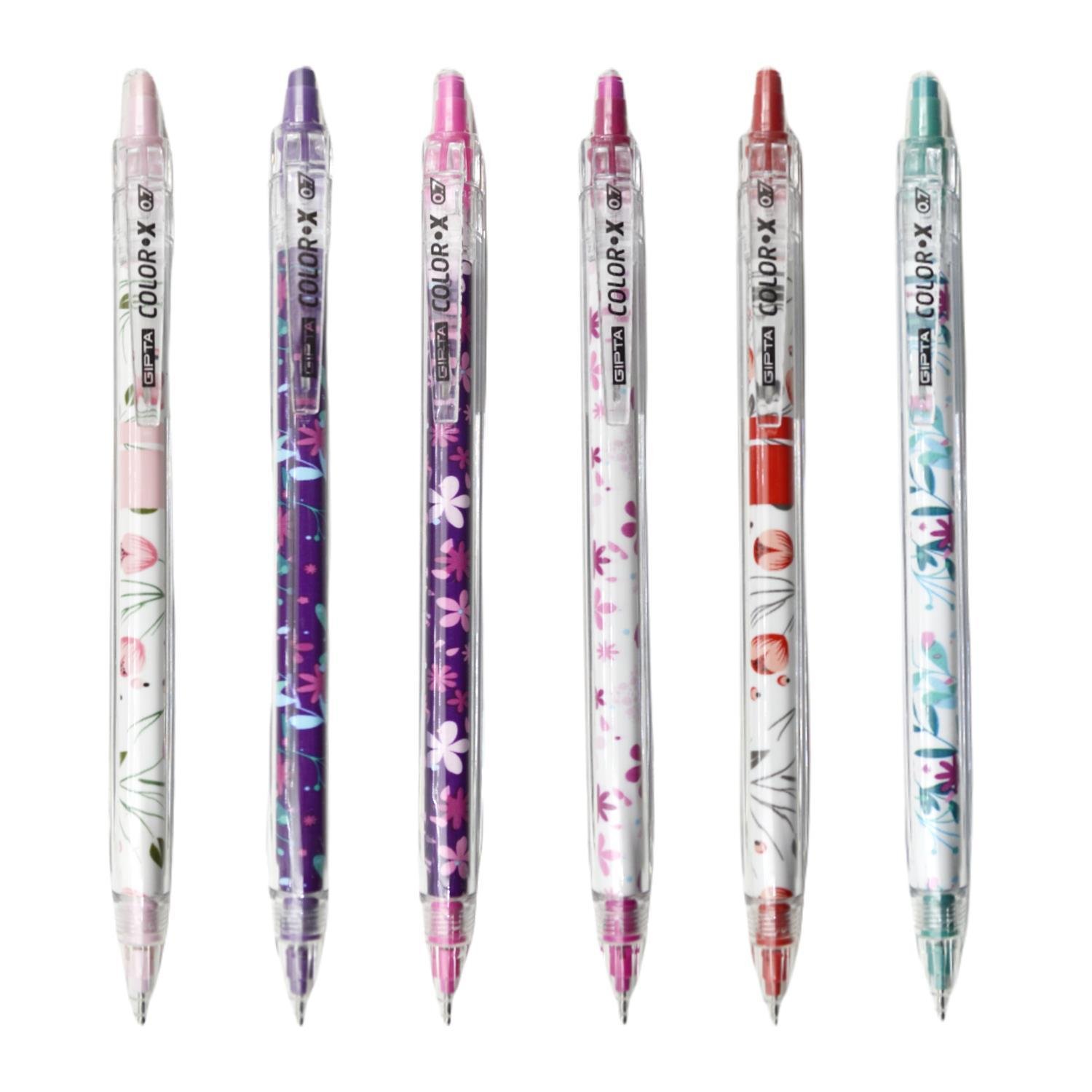 GıptaGıpta Color-X Çiçek Desenli 0.7 Versatil Kalem Uçlu Kalem K1960