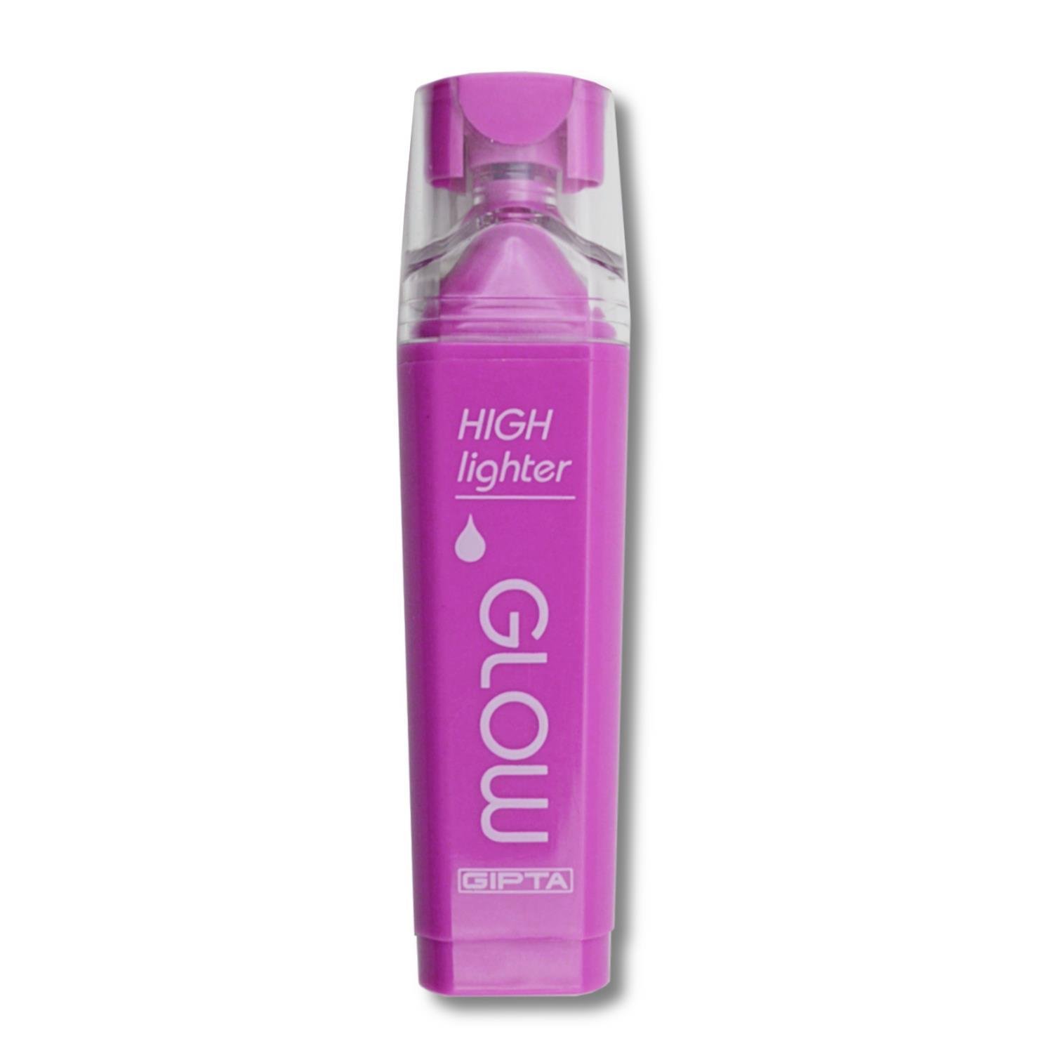 GıptaGıpta Glow Kesik Uç Neon Mor Fosforlu Kalem 10 Adet