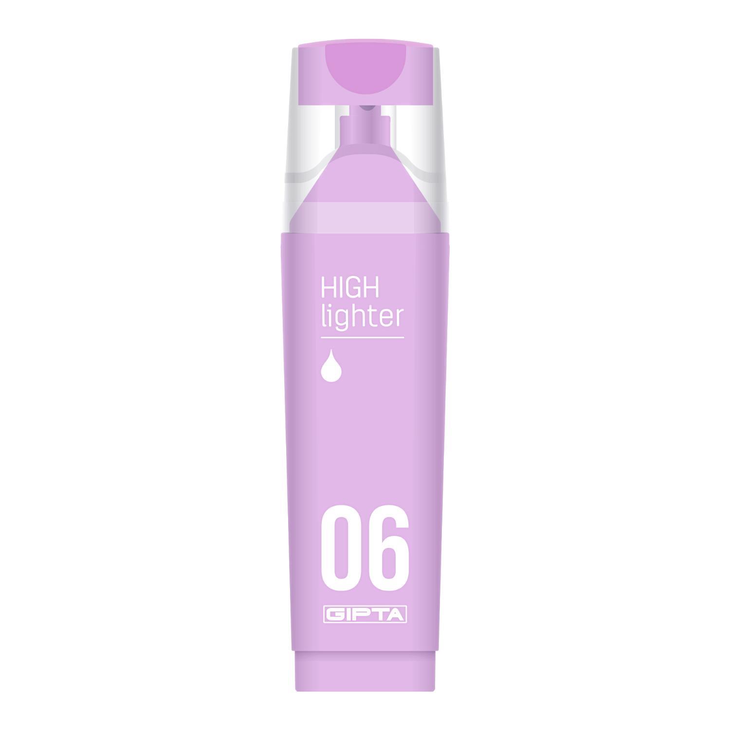 GıptaGıpta Macaron Kesik Uç Pastel Mor Fosforlu Kalem 10 Adet