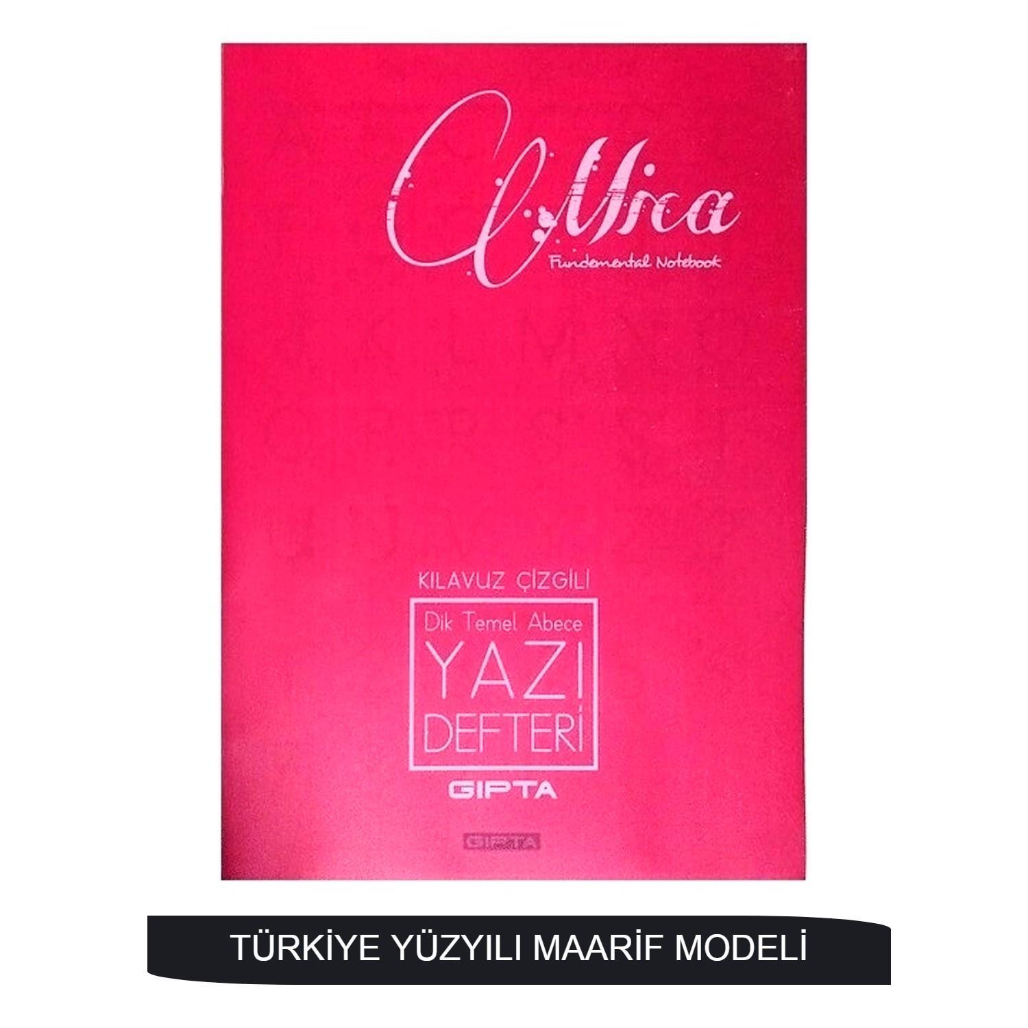 GıptaGıpta Mica A4 40 Yaprak Plastik Kapak Dikişli Dik Temel Güzel Yazı Defteri- Maarif (Kod : 7334)