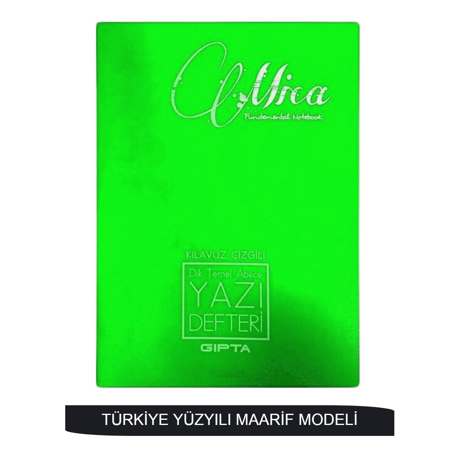 GıptaGıpta Mica A4 40 Yaprak Plastik Kapak Dikişli Dik Temel Güzel Yazı Defteri- Maarif (Kod : 7334)
