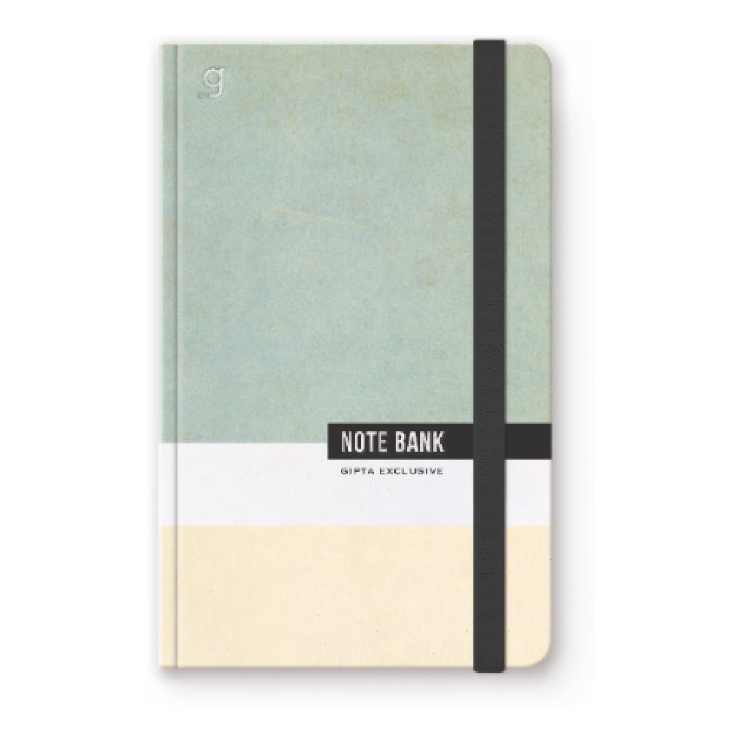 GıptaGıpta Note Bank Sert Kapak Dikişli Lastikli 13x21 96 Yaprak Not Defteri Çizgili (7351)