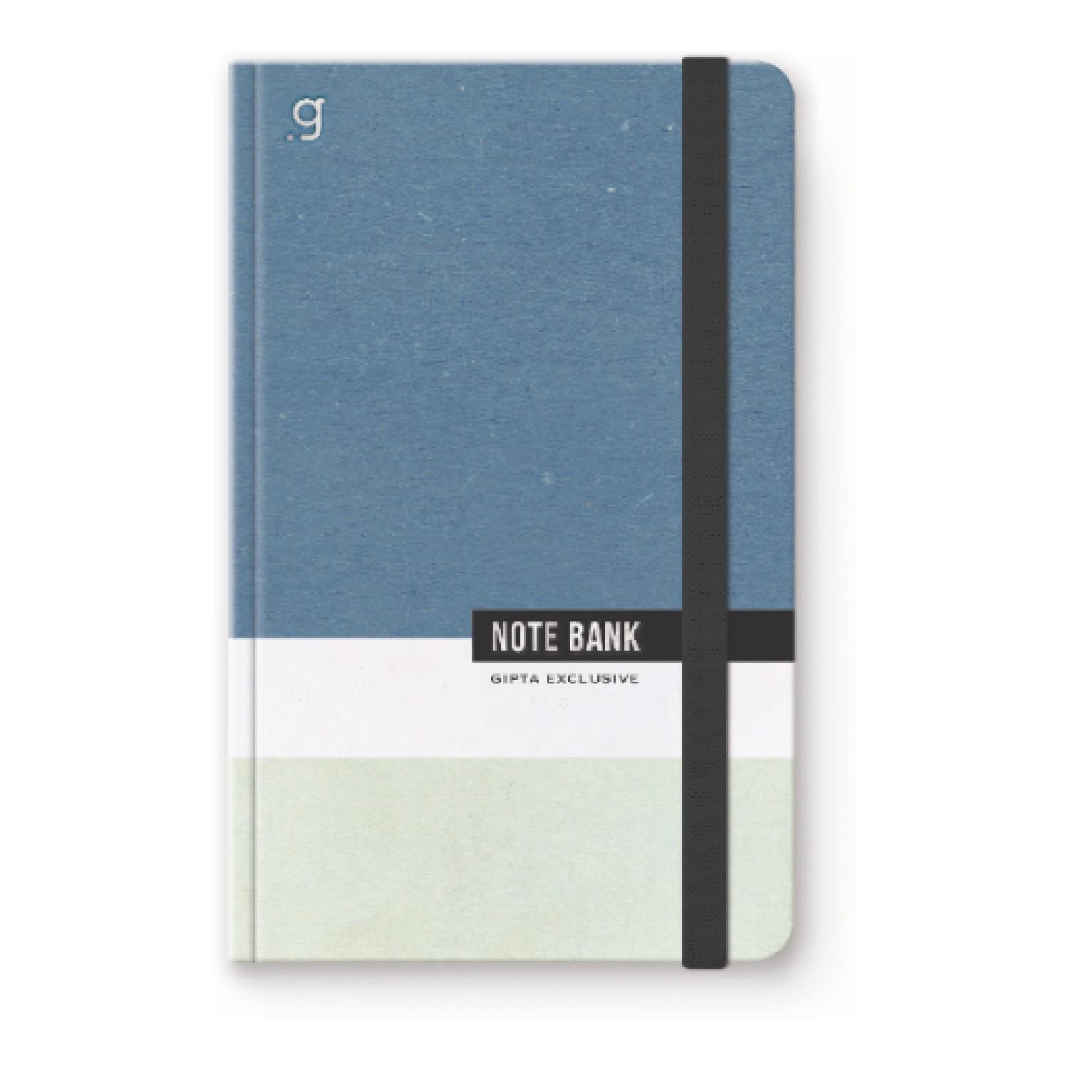 GıptaGıpta Note Bank Sert Kapak Dikişli Lastikli 13x21 96 Yaprak Not Defteri Çizgili (7351)
