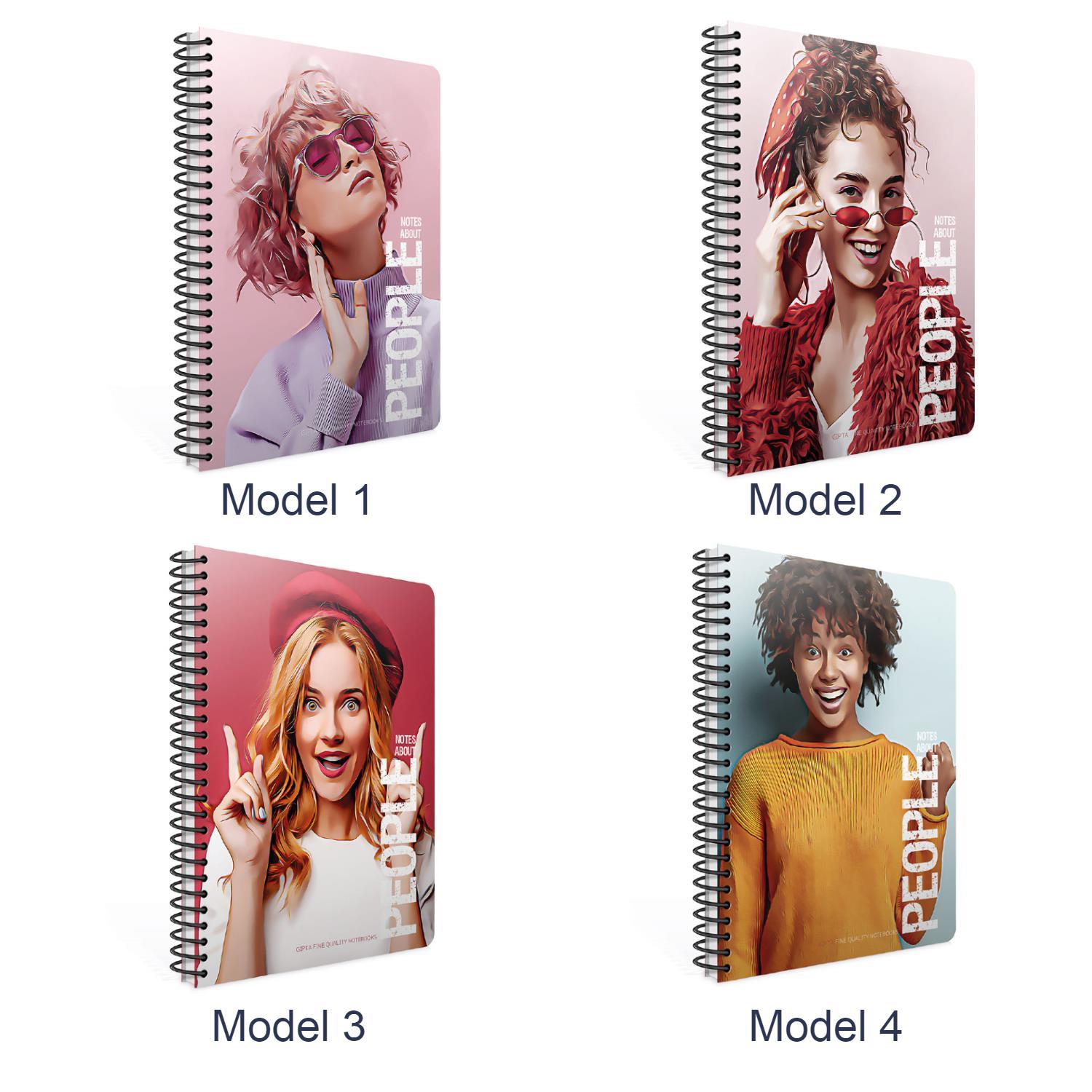 GıptaGıpta People Spiralli 120 Yaprak Kareli 17X24 Sert Kapak Defter Kod:6261