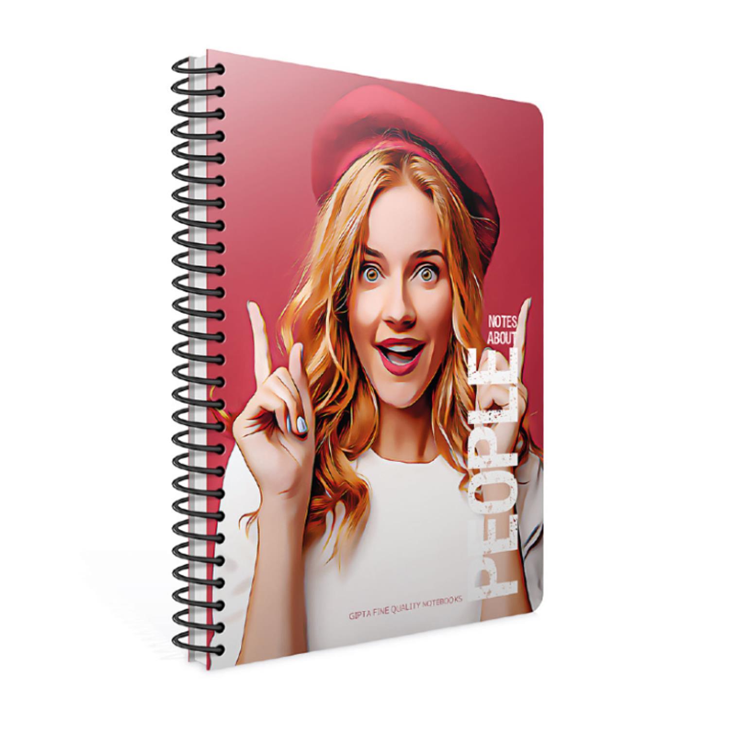 GıptaGıpta People Spiralli 120 Yaprak Kareli 17X24 Sert Kapak Defter Kod:6261
